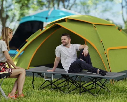 Cama de Camping Plegable con Almohada